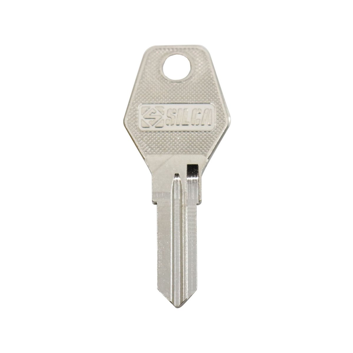 EHI Blank Key - 50mm x 20mm - Nickel Plated Brass - Silver - SuperSaverAU - view 2
