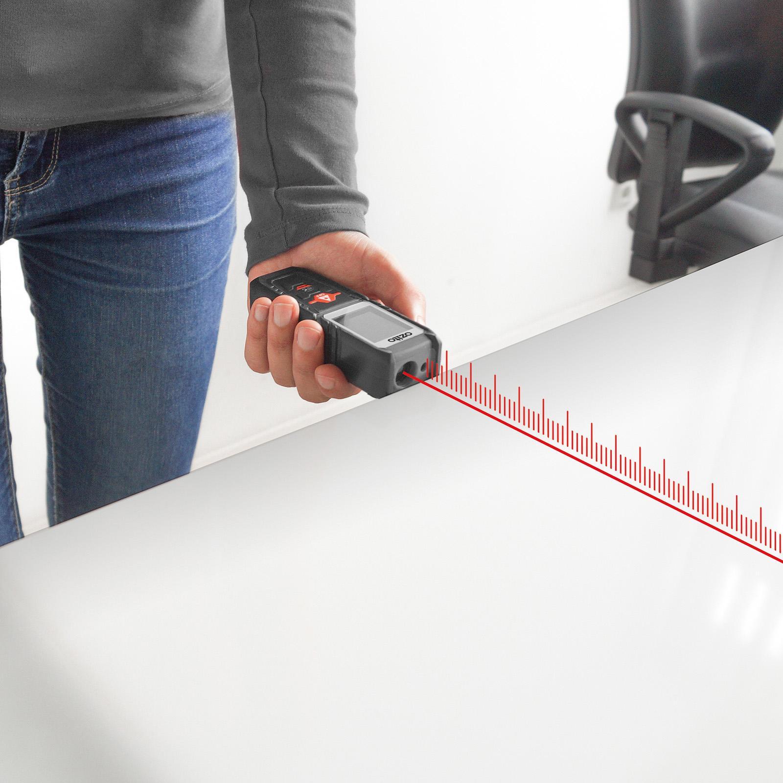 Ozito 25m Laser Distance Measurer - ±3.0mm Accuracy LMR-025
