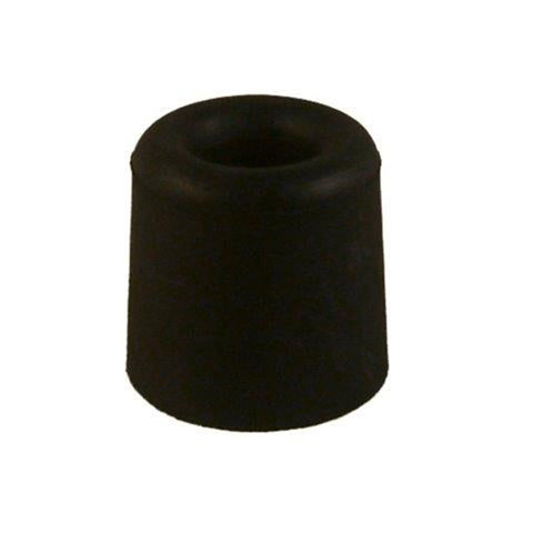 Adoored 30mm Black Round Rubber Screw-In Door Stop