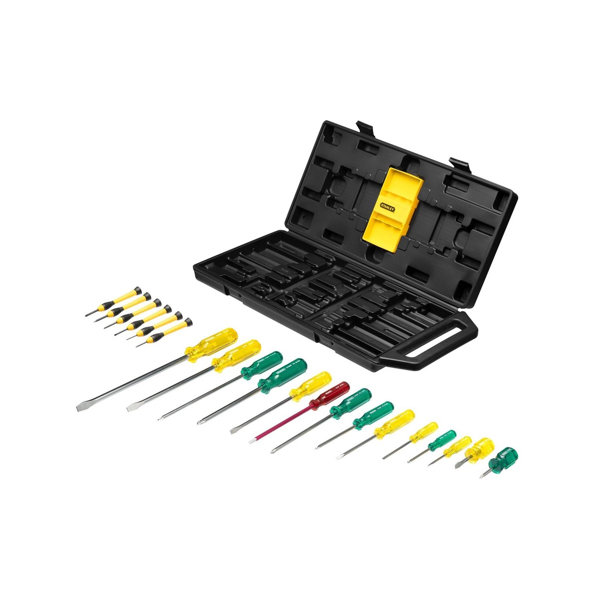 Stanley 20 Piece Acetate Screwdriver Set Chrome Vanadium Magnetised Tips