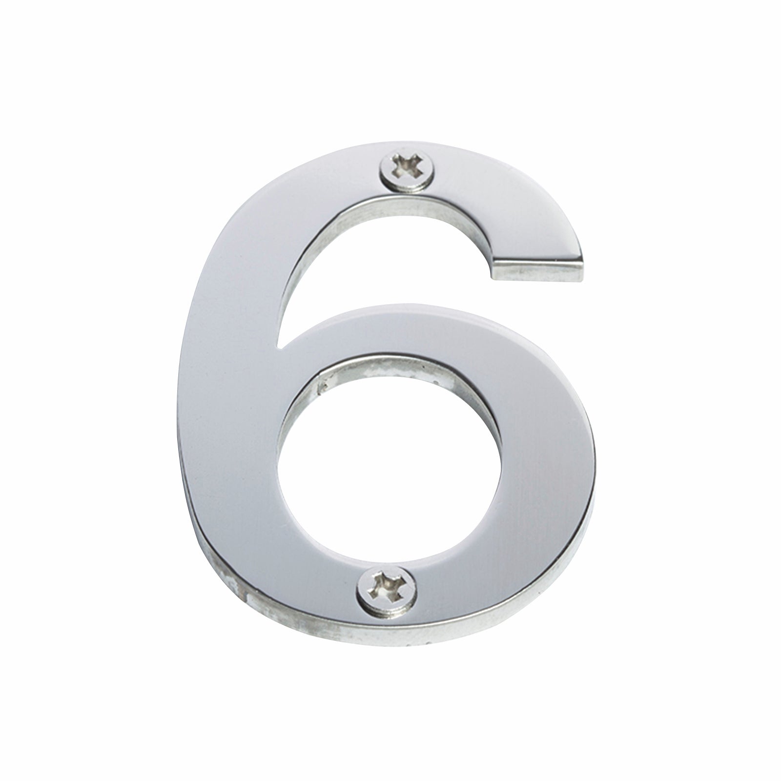 Sandleford 60mm Brushed Stainless Steel House Number 6 - Weather Resistant