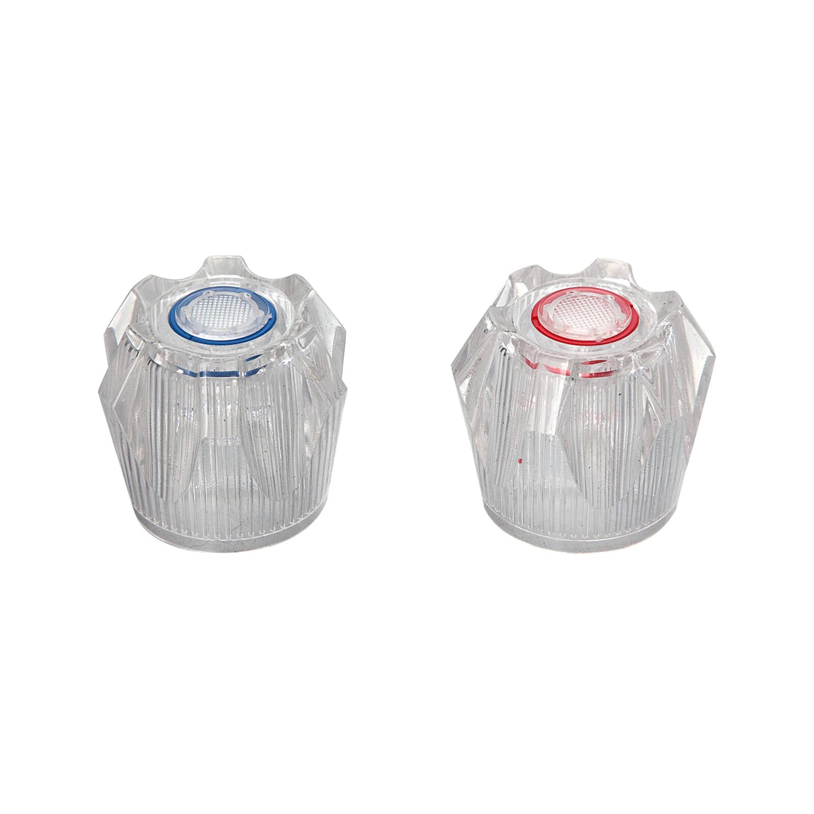 Shaw & Mason Clear PVC Six Point Style Tap Handles - Pair
