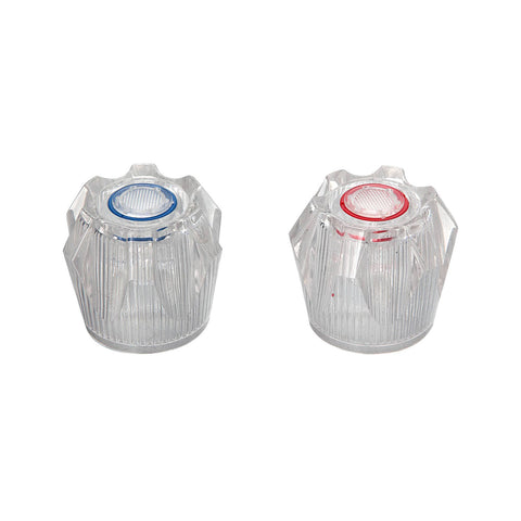 Shaw & Mason Clear PVC Six Point Style Tap Handles - Pair