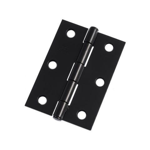 Lane Butt Hinge - 85mm - Steel - Matte Black Finish - 2 Pack - SuperSaverAU - view 1
