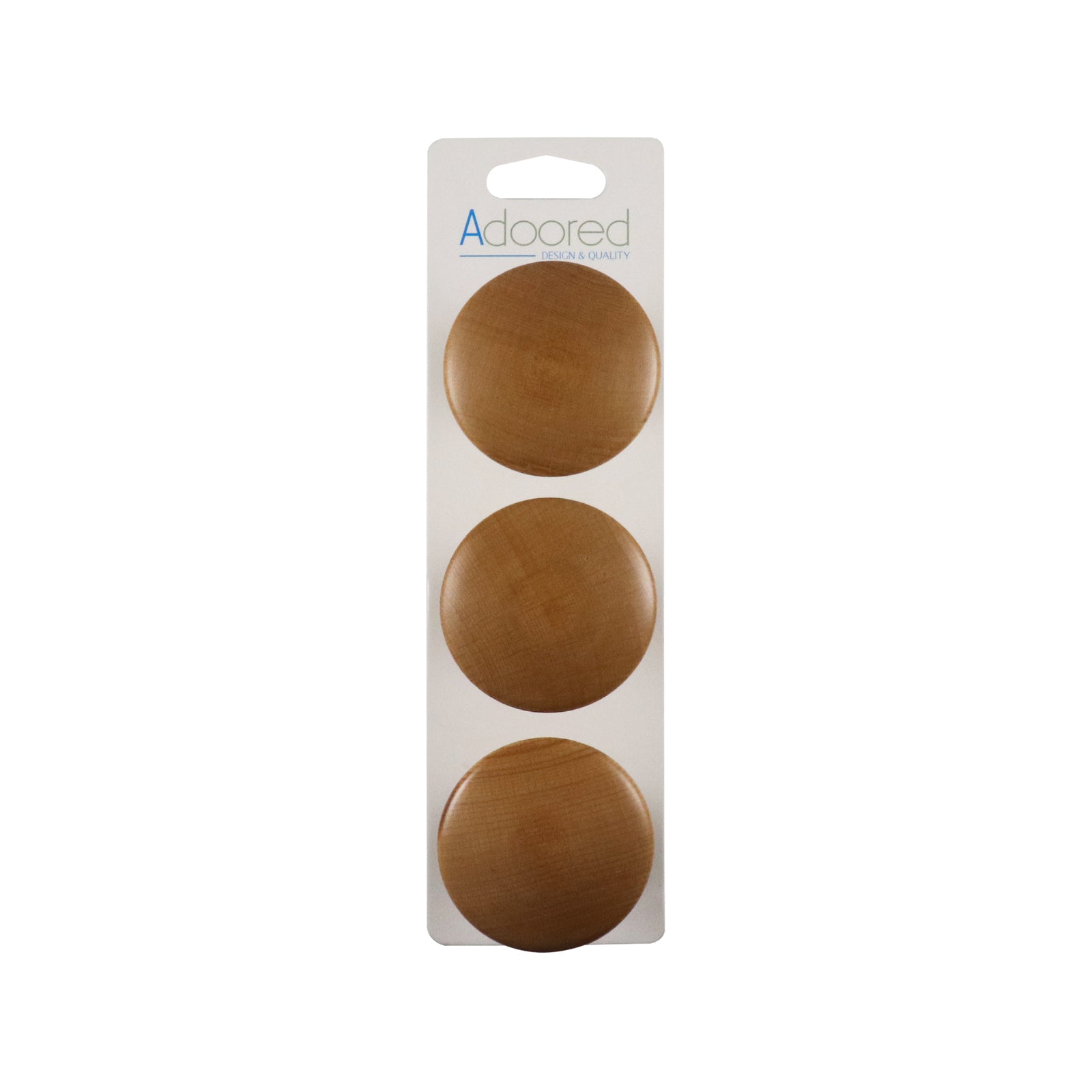Adoored Beech Circle Deco Hat and Coat Hook 3 Pack