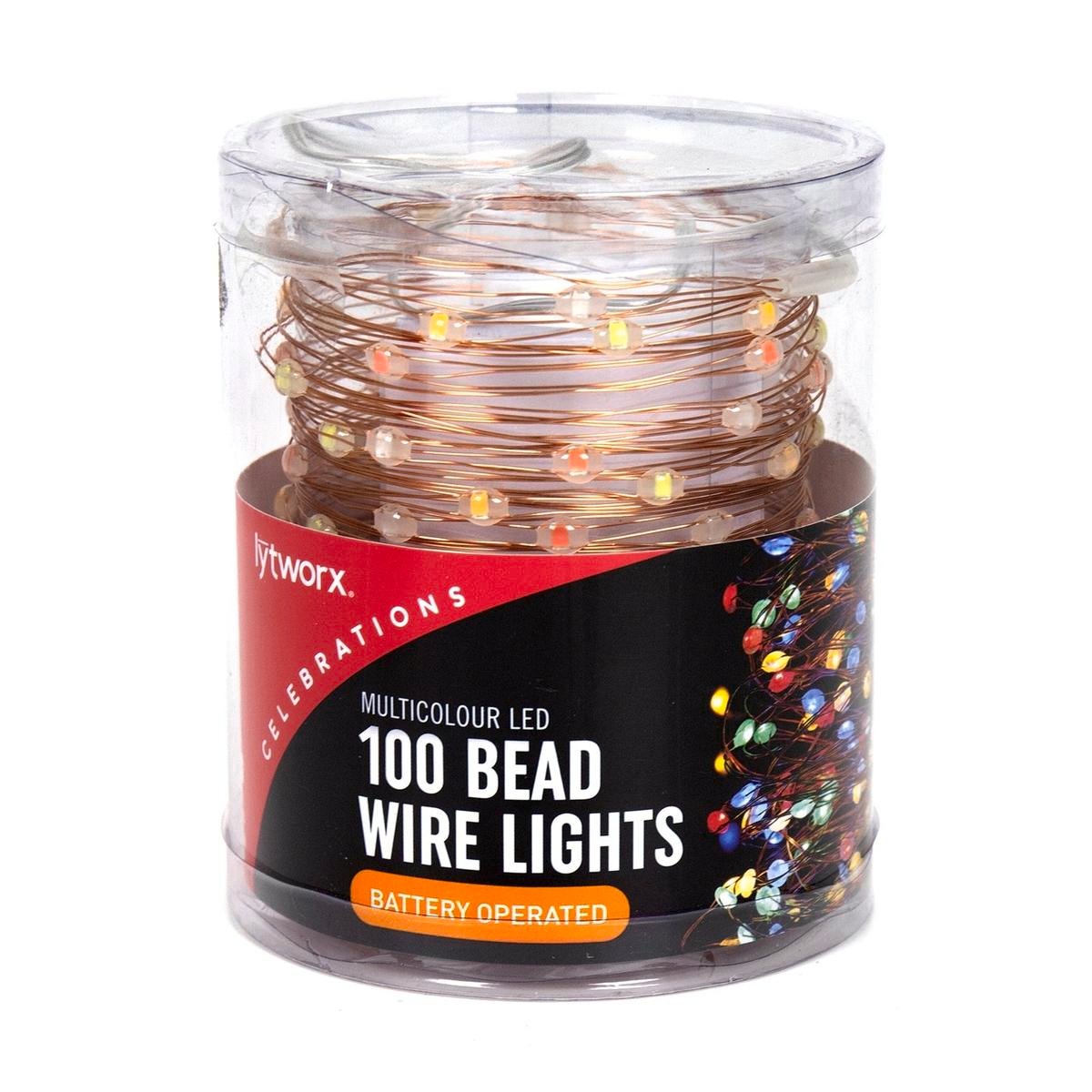 Lytworx Bead Wire Lights - 9.5m - Multicolour - Battery Operated - SuperSaverAU - view 1