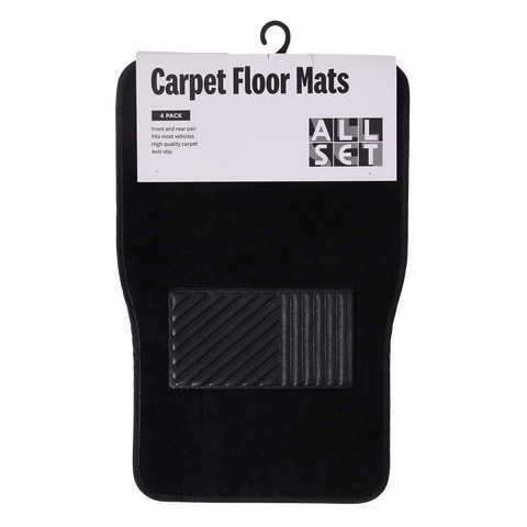 All Set Carpet Floor Mat - 4 Pack