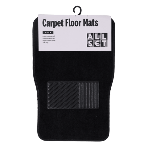 All Set Carpet Floor Mat - 4 Pack