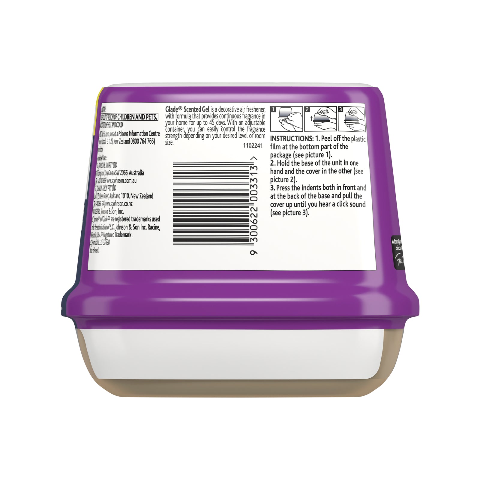 Glade Gel Air Freshener 180g - Lavender