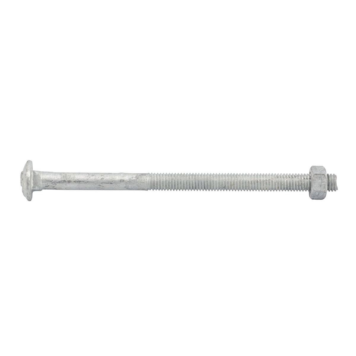 Zenith M8 x 130mm Hot Dipped Galvanised Cup Head Bolt and Nut - SuperSaverAU - view 1