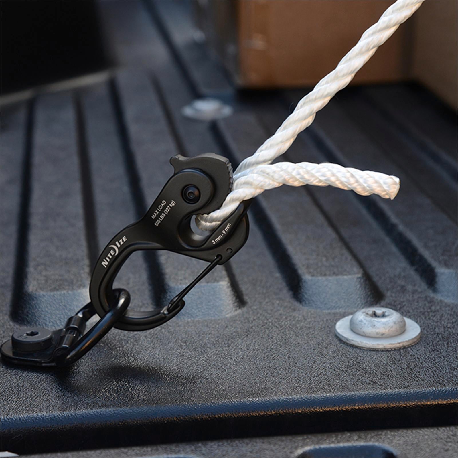 Nite Ize CamJam XT Large Aluminium Rope and Cord Tightener Black