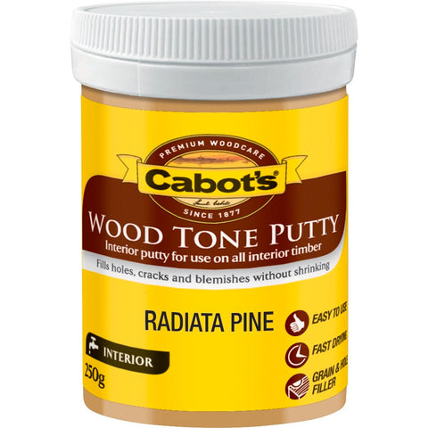 Cabot Wood Tone Putty - 250g - Radiata Pine - Water Based - Fast Drying - SuperSaverAU - view 1