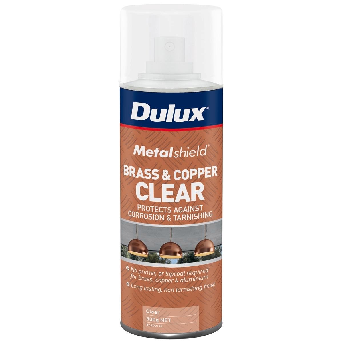 Dulux Metalshield Clear Spray - 300g - Copper - Protective Coating - SuperSaverAU - view 1