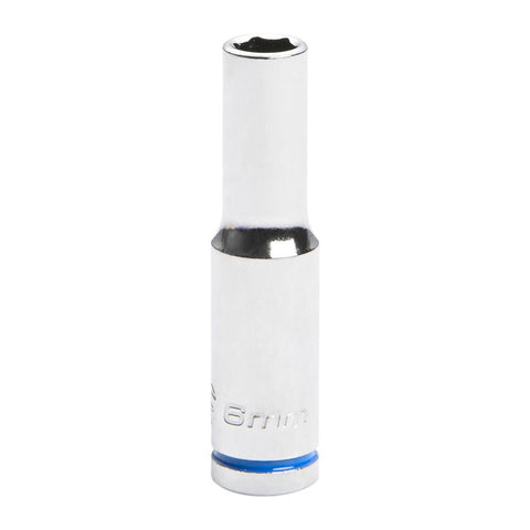 Kincrome 6mm Deep Socket - Chrome Vanadium Steel - Mirror Polish Finish - SuperSaverAU - view 1