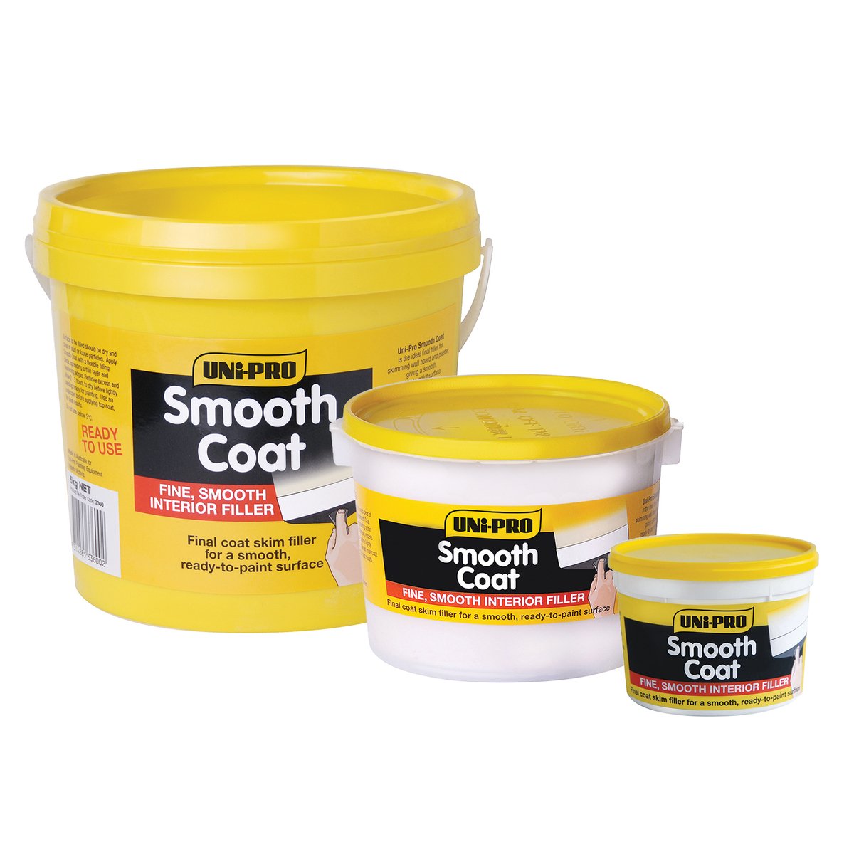 Uni-Pro 500g Smooth Coat Skim Filler, Powdered Paintable Sandable, Indoor
