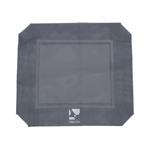Fido & Fletch Large Pet Bed Replacement Cover, Grey Textilene, Easy-Clean