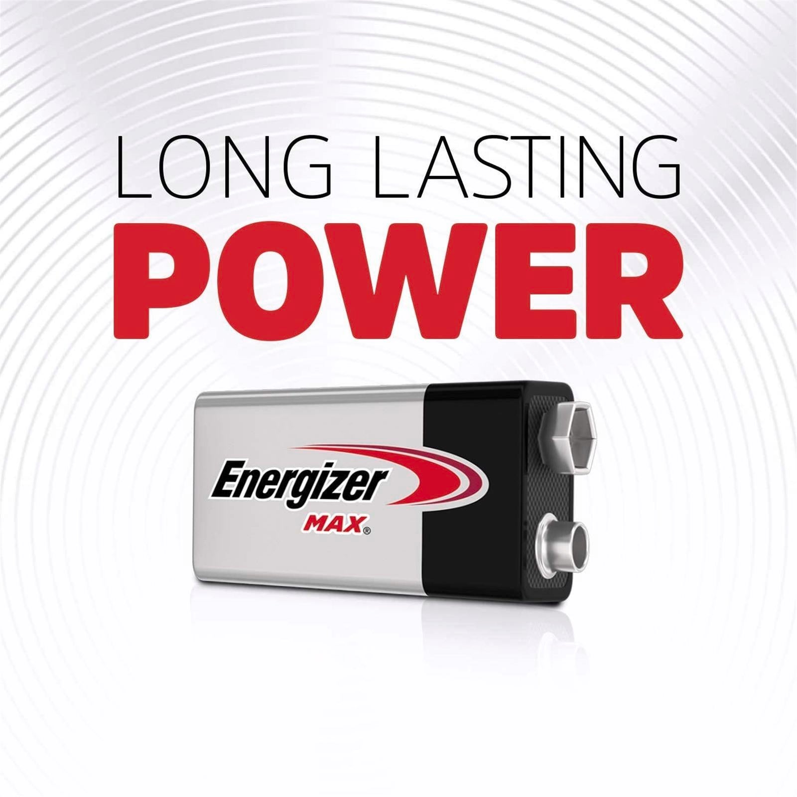 Energizer Max 9V Alkaline Battery - 1 Pack 522BP1
