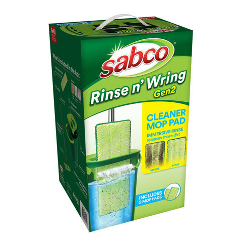Sabco Rinse N' Wring Gen 2 Microfibre Mop Set, with Bonus Refill