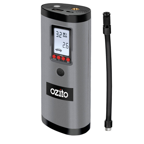 Ozito Cordless 7.4V Inflator with Digital Display & LED Torch AIP-074