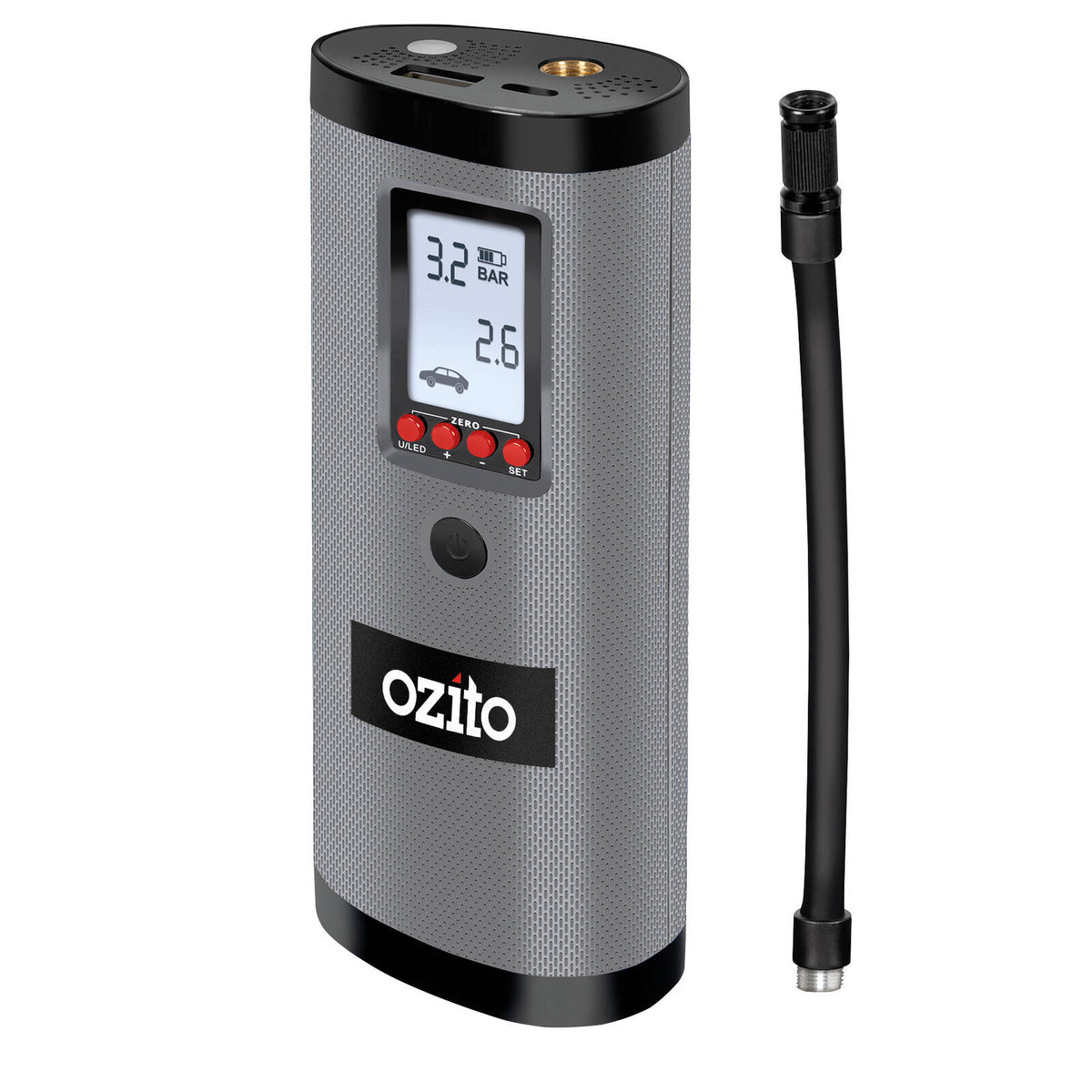 Ozito Cordless 7.4V Inflator with Digital Display & LED Torch AIP-074