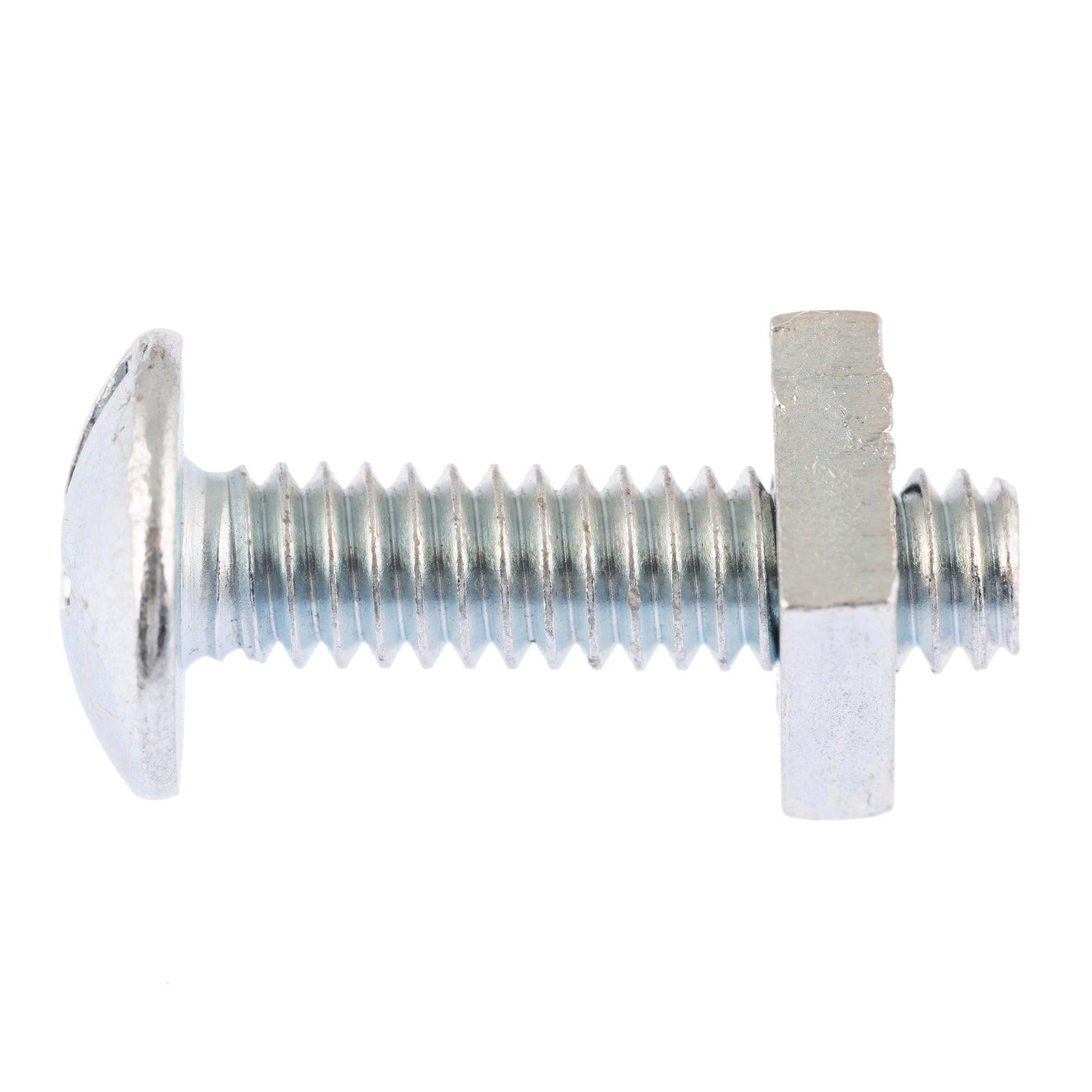 Zenith 1/4" x 25mm Zinc Plated Mushroom Head Bolts and Nuts - 50 Pack