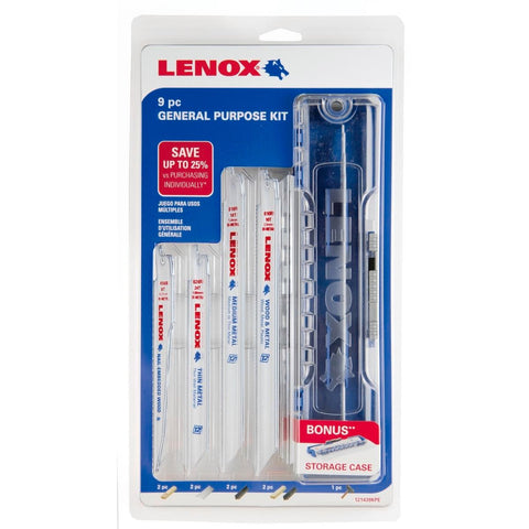 Lenox Reciprocating Saw Blade Kit - 9 Piece - Bi-Metal - Durable - SuperSaverAU - view 1