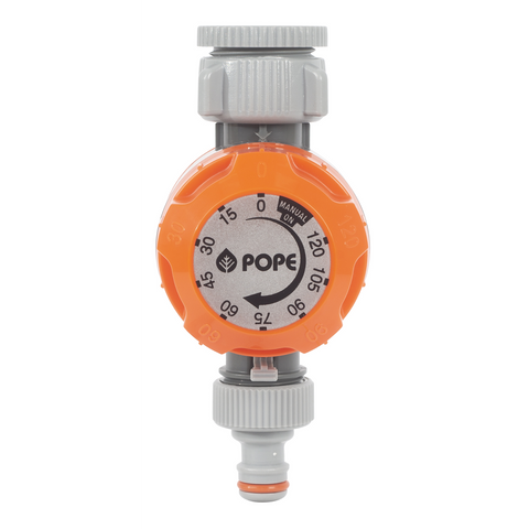 Pope 2 Hour Manual Tap Timer, Battery-Free Garden Watering