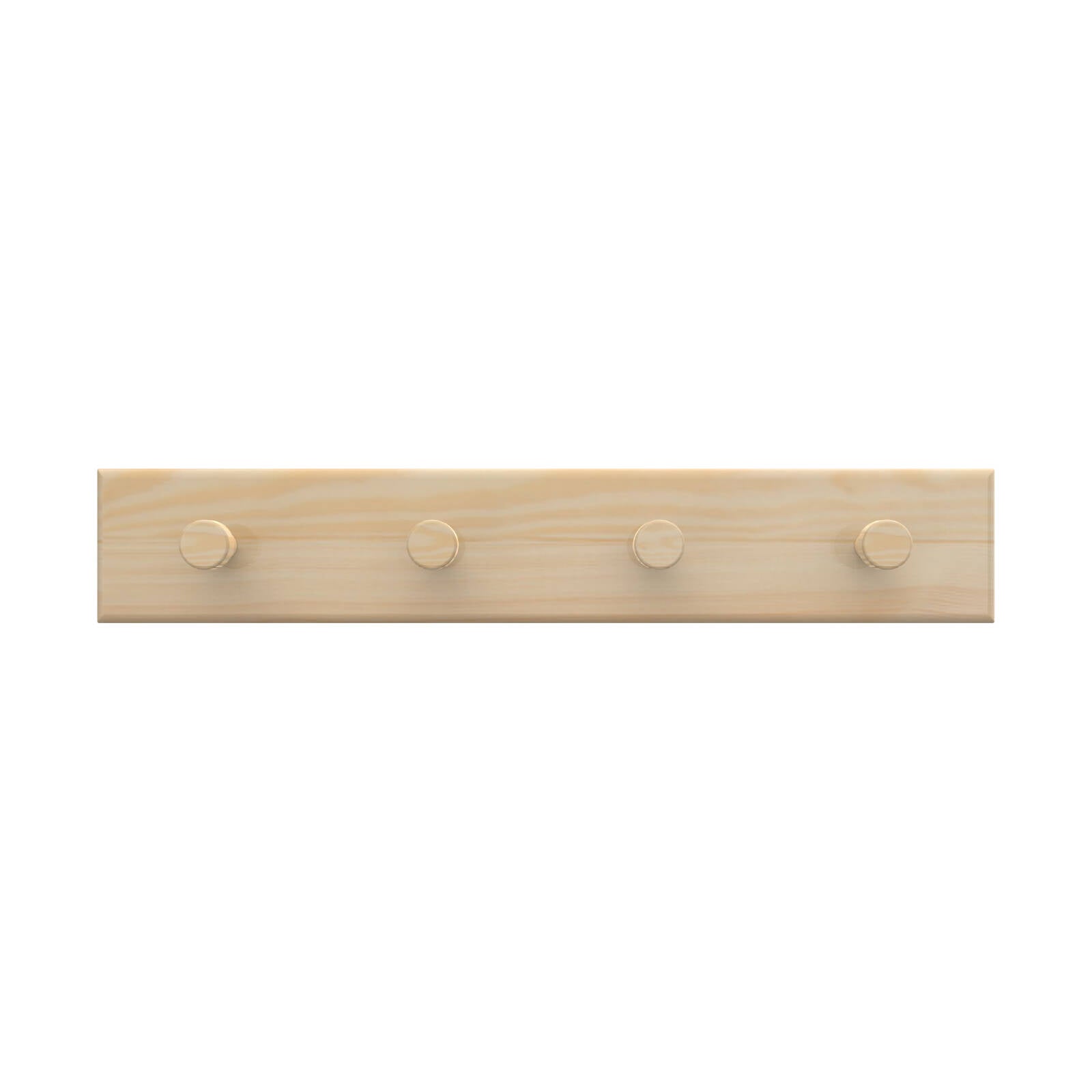 MODE 4 Timber Hooks On Pine Board Key Rack 245mm Entryway Key Holder