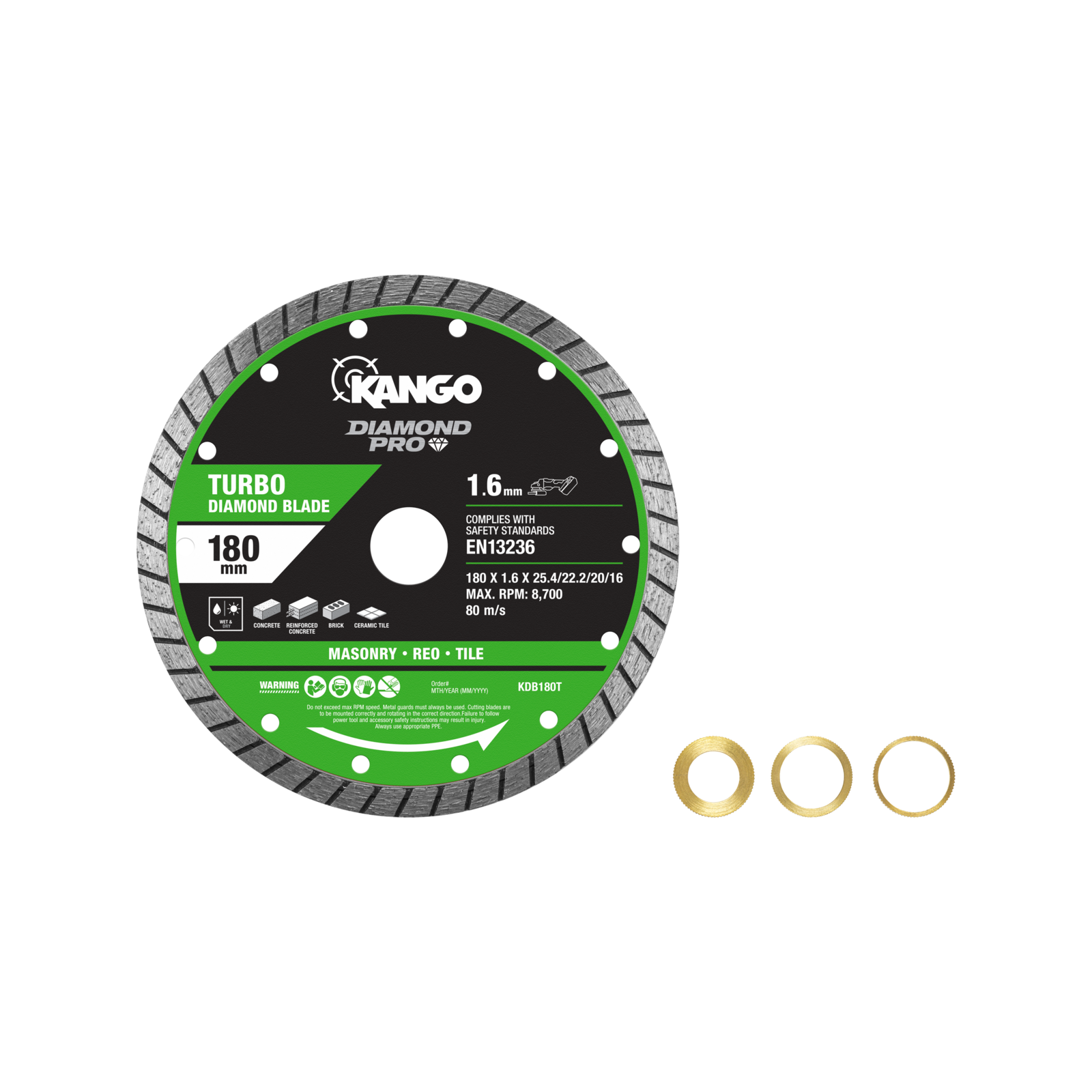 Kango 180mm Turbo Diamond Saw Blade
