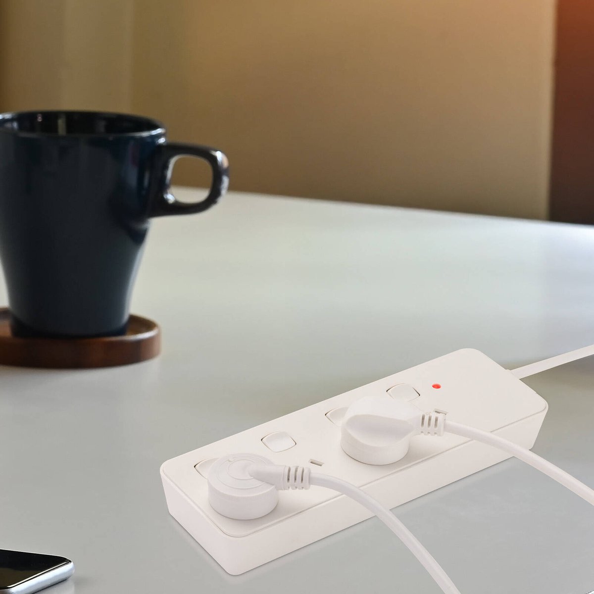 Click 4 Outlet Surge Powerboard - Individually Switched - 80mm x 240mm - Child Safety Shutters - SuperSaverAU - view 3