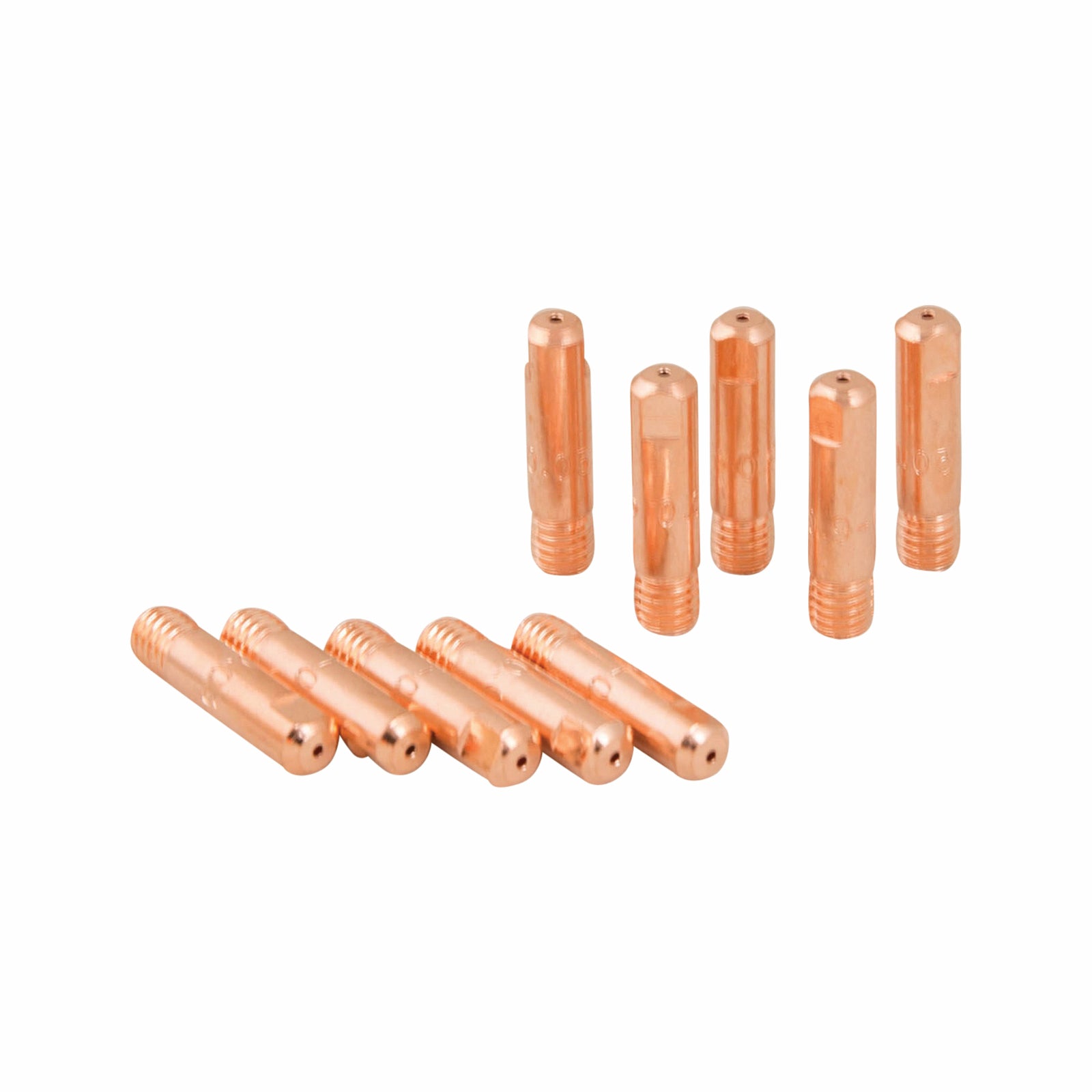Bossweld 0.9mm M6 Contact Tip Binzel Style 25mm Long 10 Pack