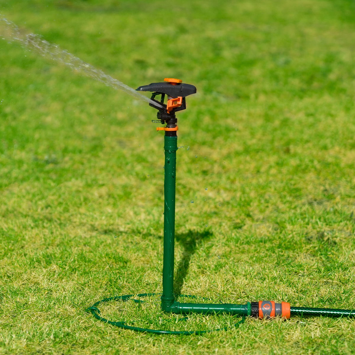 Garden Zen Universal Sprinkler Stand, Metal Garden Irrigation Support
