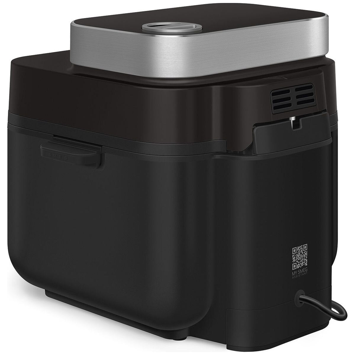Smeg Retro Style 7.3L Air Fryer - Matte Black Finish, Crispy and Juicy+Crispy Modes - AFC01BLMAU