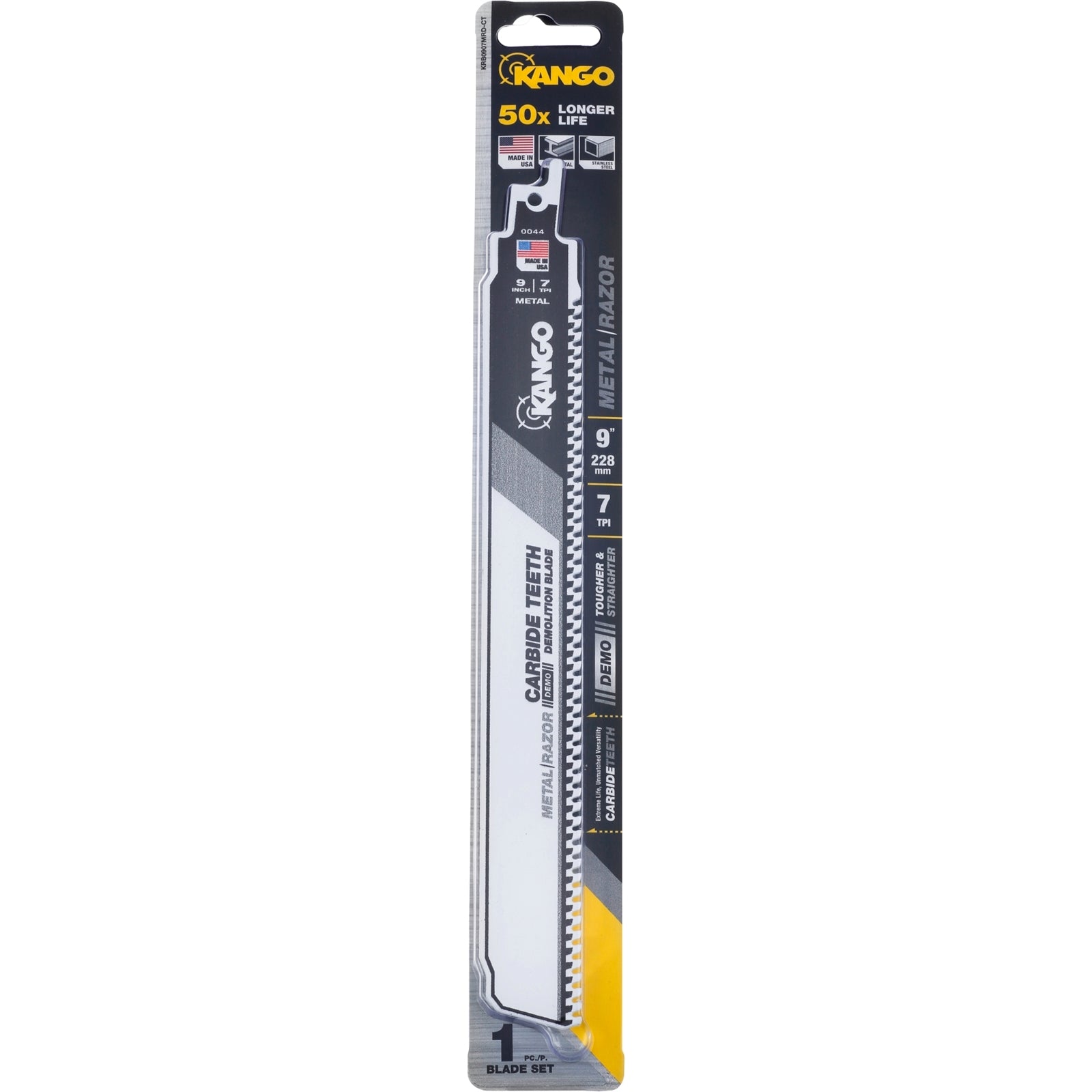 Kango 9" 7 TPI Carbide Teeth Metal Reciprocating Blade