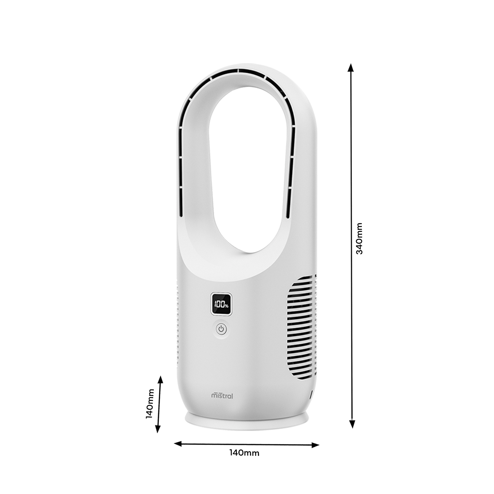 Mistral Rechargeable Bladeless Desk Fan BMDF0556