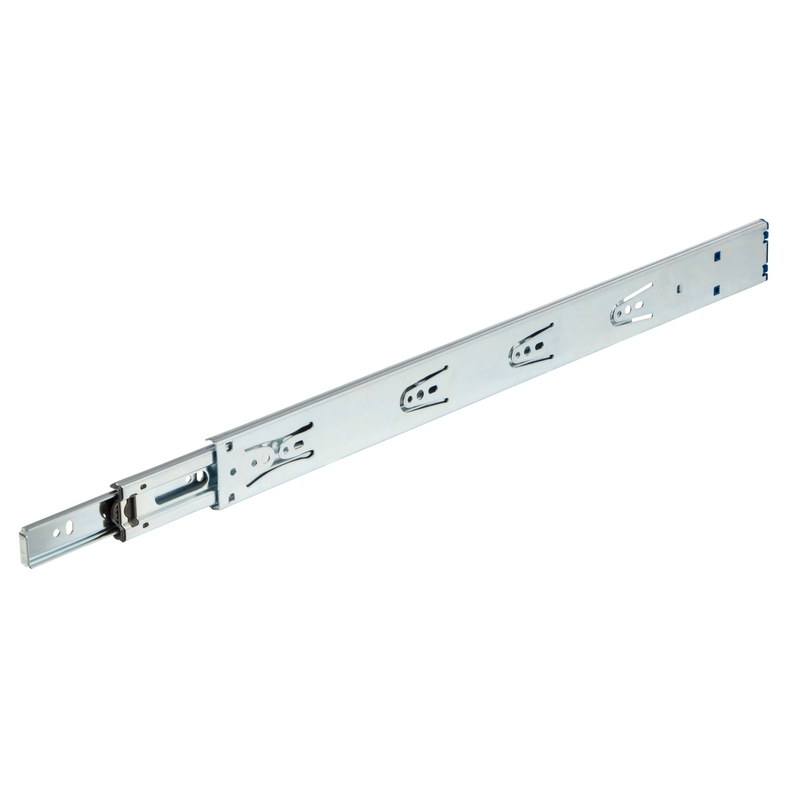 Kaboodle Hettich Push To Open Drawer Runner 1 Set Chrome Plated Steel Full Extension
