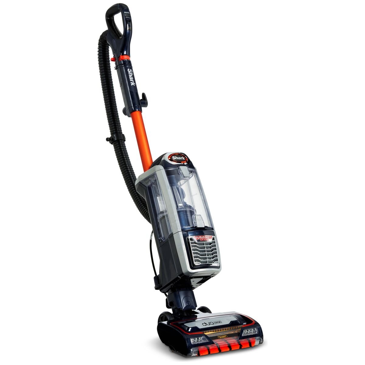 Shark Corded Upright Vacuum - Self-Cleaning Brushroll, DuoClean, Powered Lift-Away, Navy and Orange - NZ801