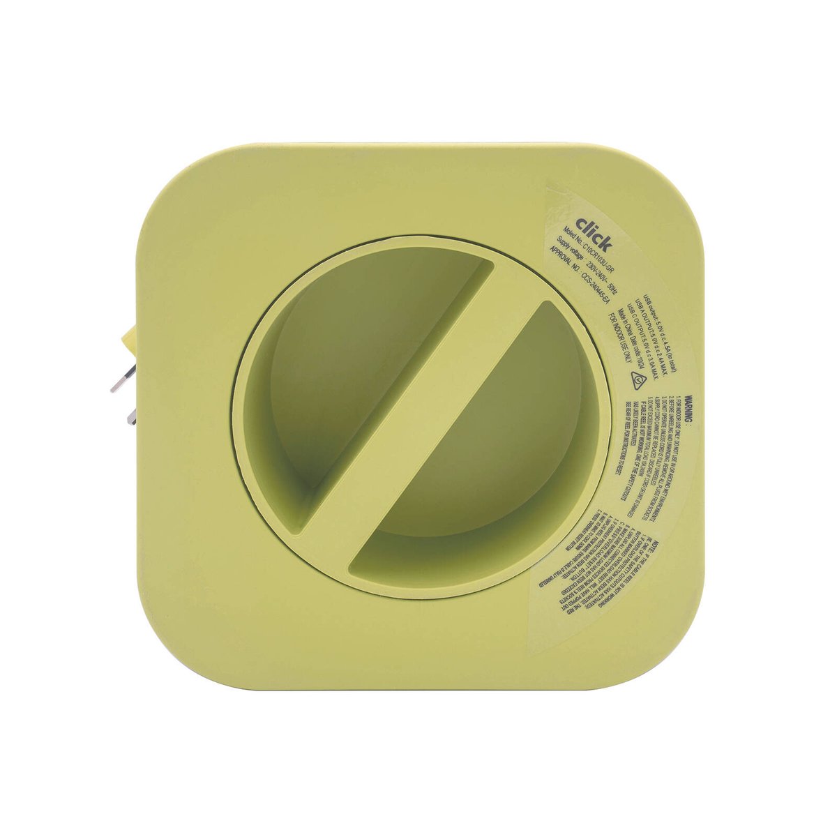 Click 10m 3 Outlet Cable Reel with USB Charger - Green - Overload Protection - SuperSaverAU - view 3