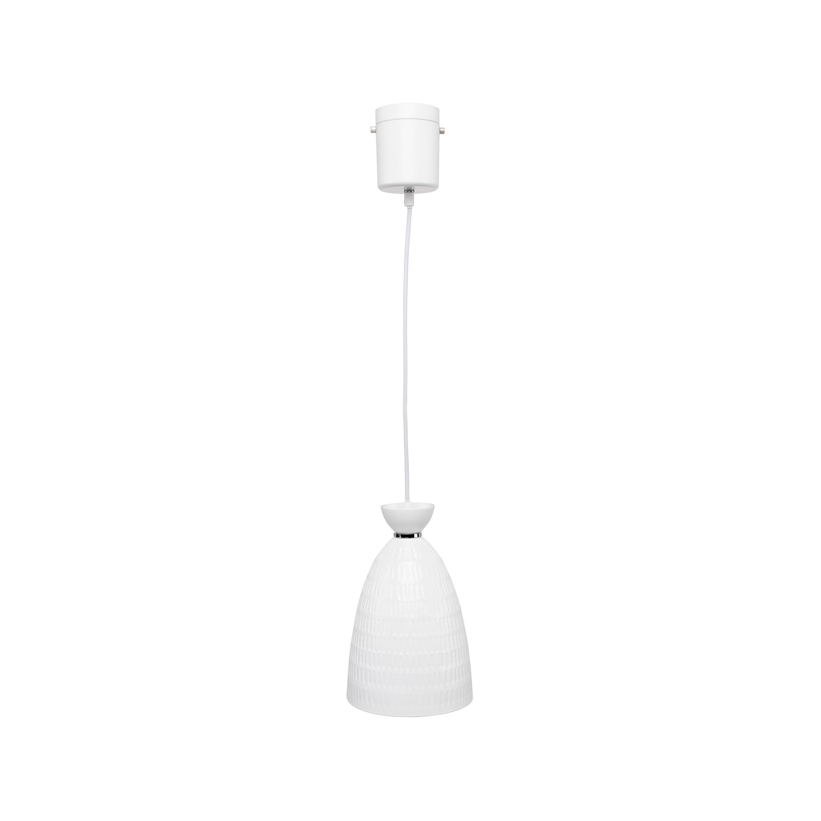 Brilliant Lighting 16cm White Minca Metal DIY Pendant Light E27