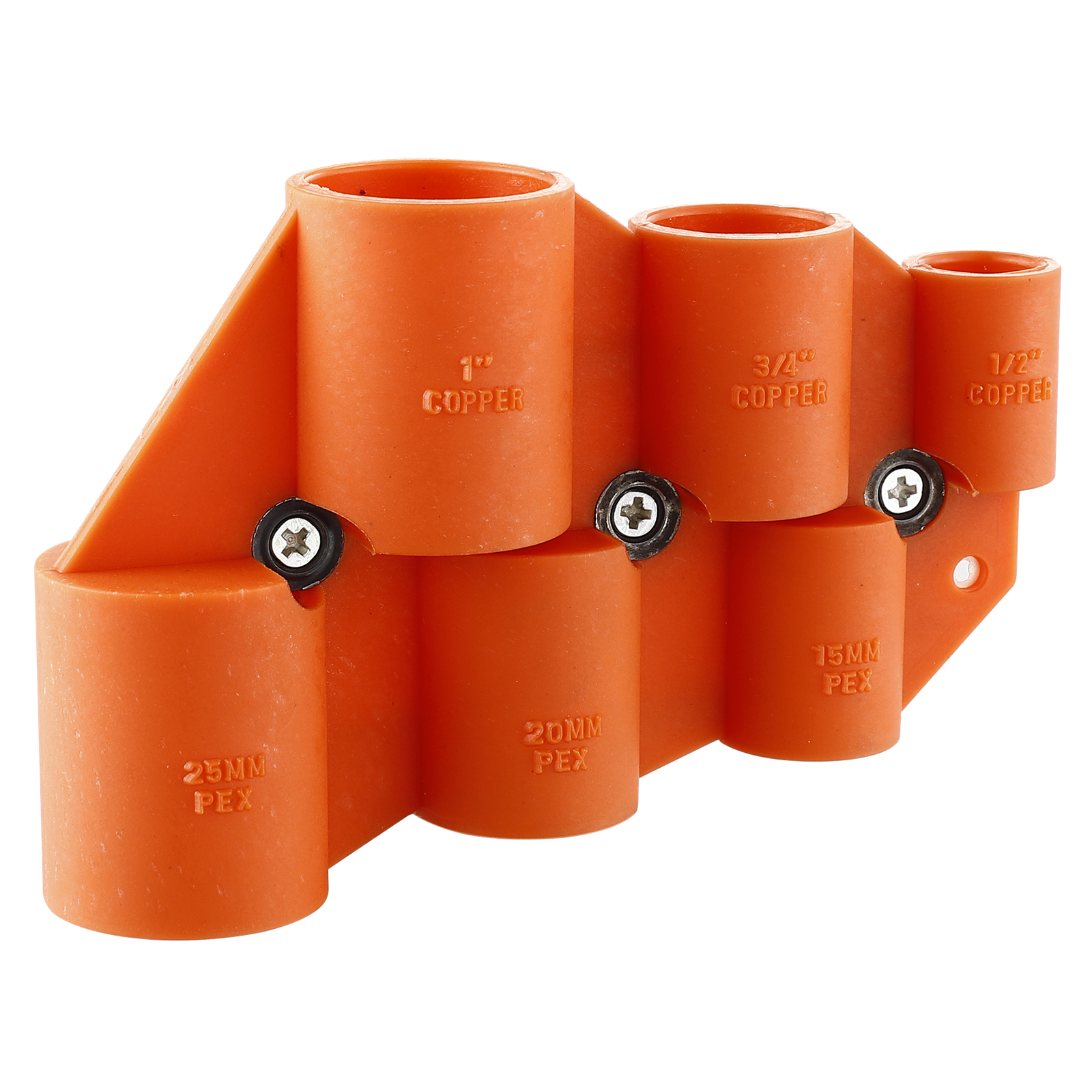 SmarteX Orange Plastic Depth Gauge and Deburring Tool for Copper and PEX