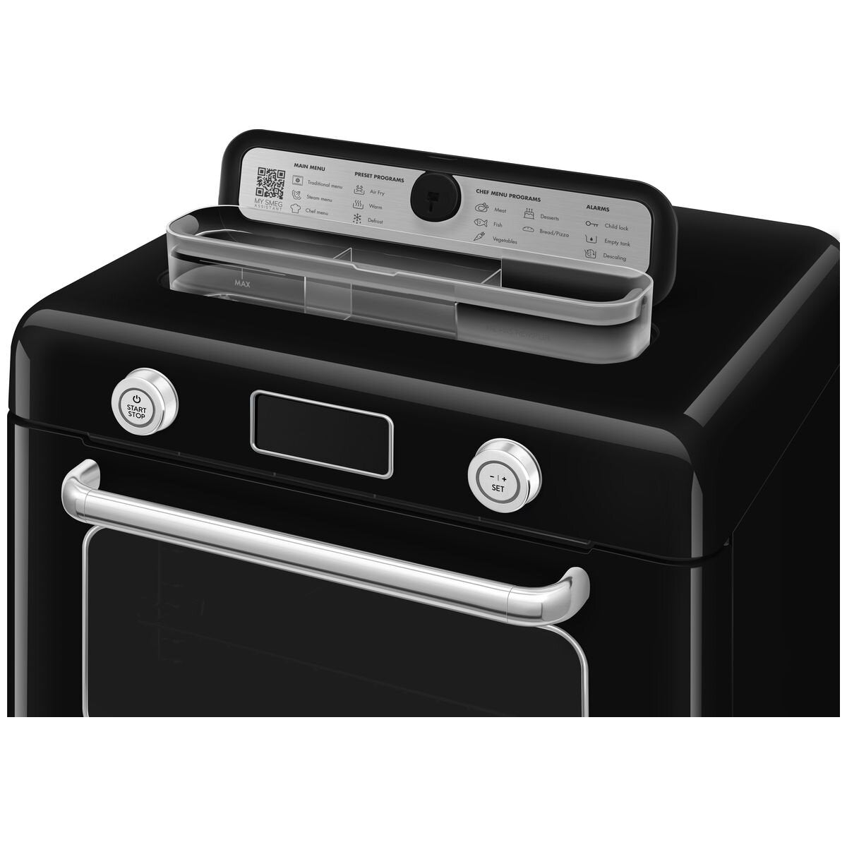 Smeg Retro Style Benchtop Combi-Steam Oven 30L - Galileo Combi-Steam, Black Finish - COF01BLAU