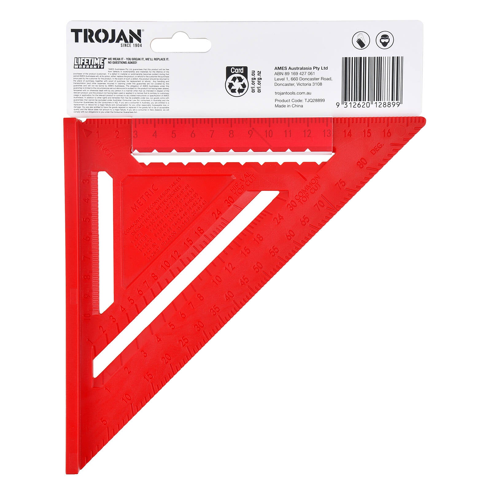 Trojan 180mm 7" Rafter Square
