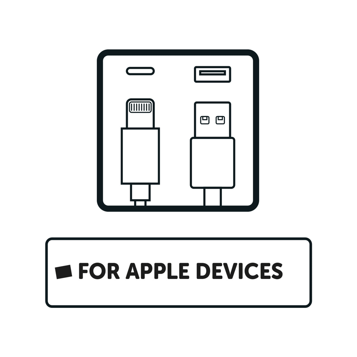 Click 2m Lightning to USB-A Cable
