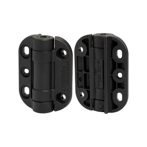 ProtectorAl G8Safe Black Adjustable Pool Hinge Pair 70mm Plastic Durable - SuperSaverAU - view 1