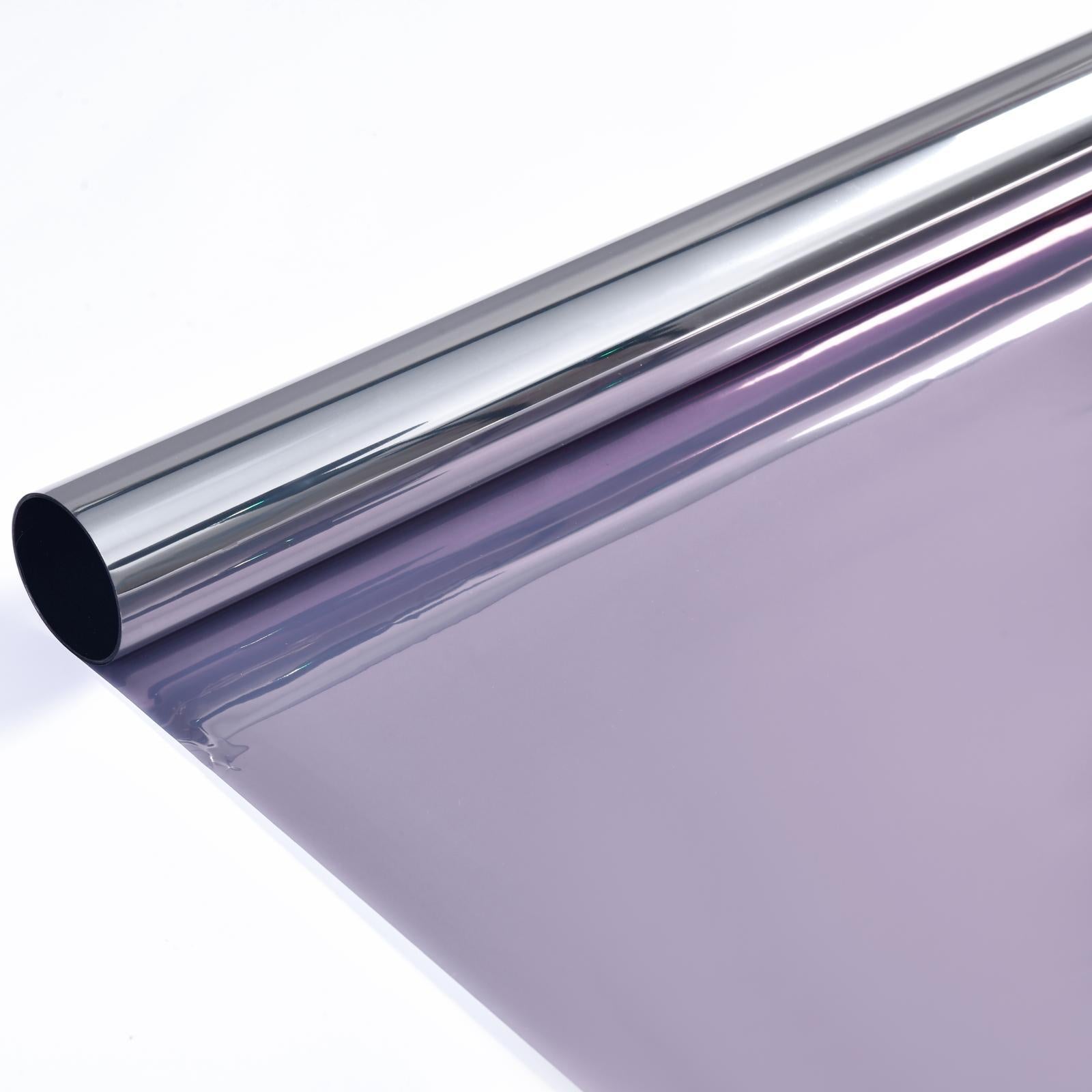 Pillar 0.9 x 2m Mirror Tinted Adhesive Window Film, PET, Daytime Privacy