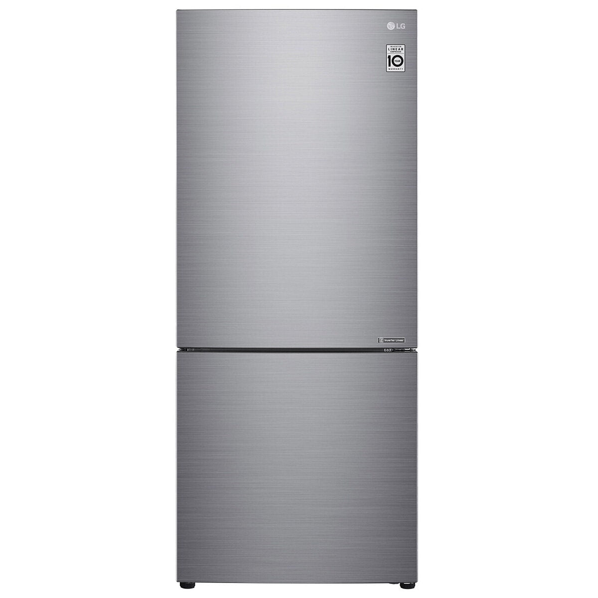 LG 420L Bottom Mount Fridge - Stainless Steel, 5 Star Energy Rating, Door Cooling - GB-455PL