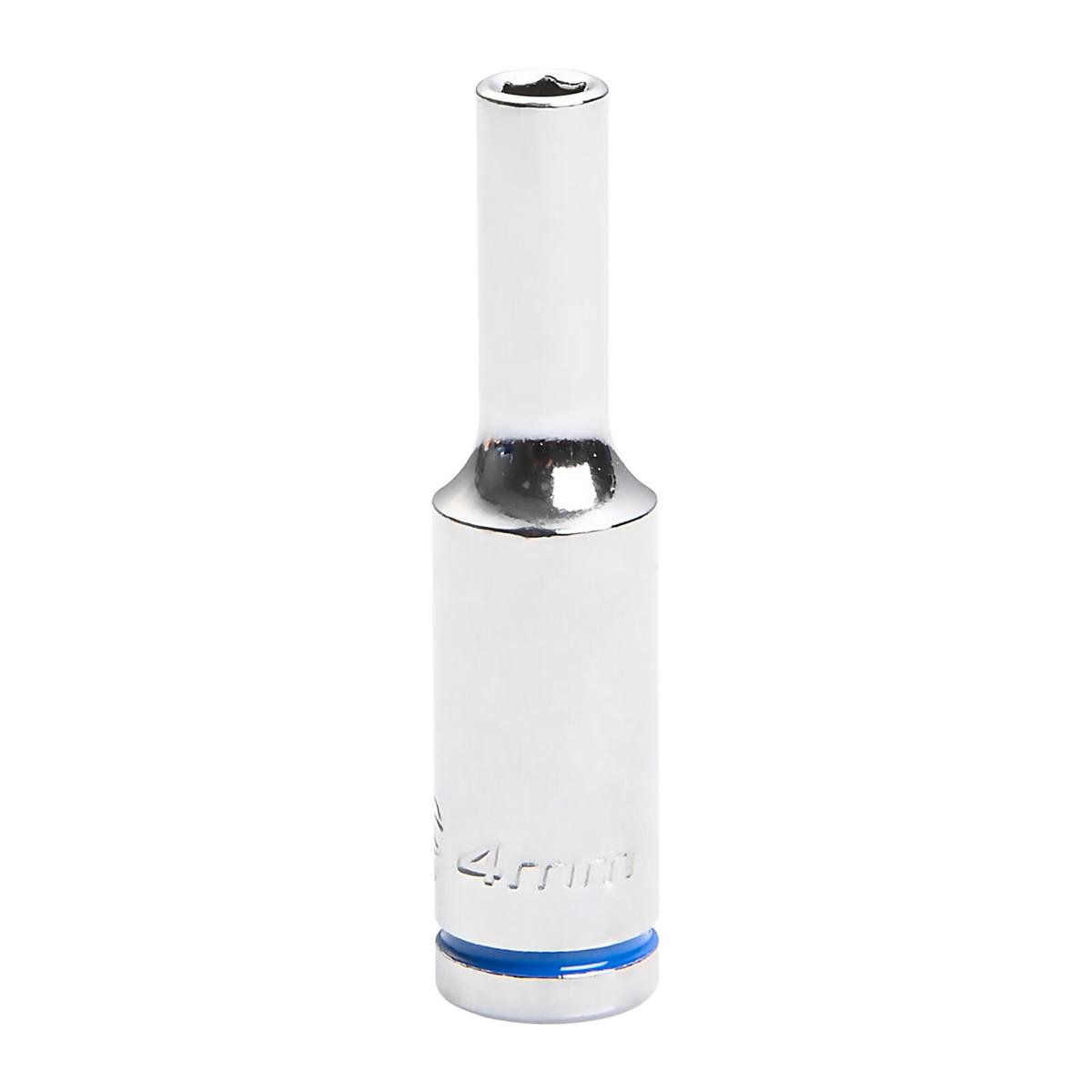 Kincrome 4mm 1/4" Square Drive Deep Socket, 6-Point Chrome Vanadium, Rust Resistant
