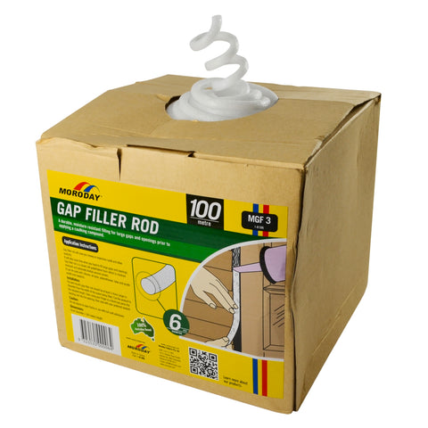 Moroday 6mm x 100m White Closed Cell Polyethylene Gap Filler Rod