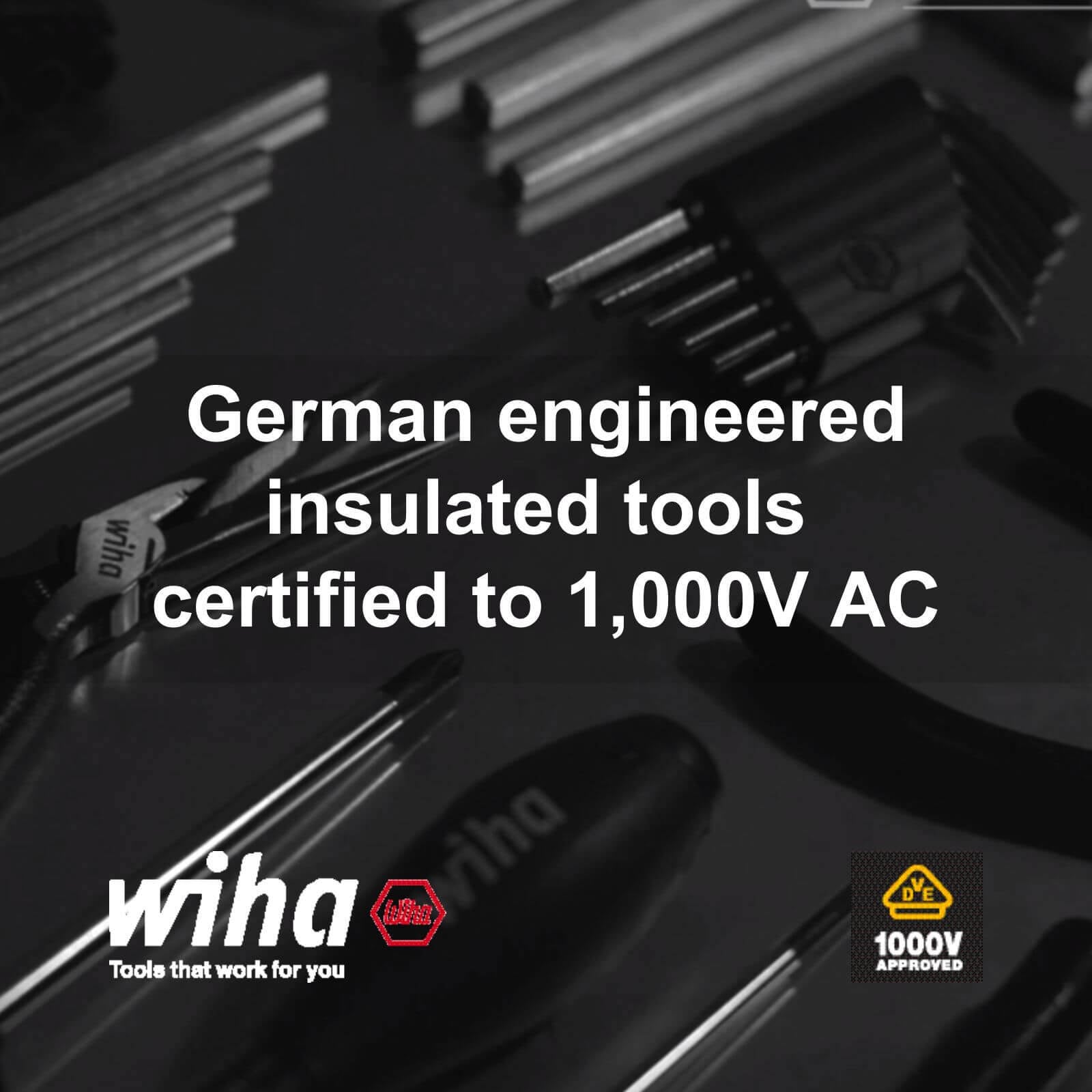 Wiha 3.0 x 100mm VDE 1000V Insulated Flat Screwdriver