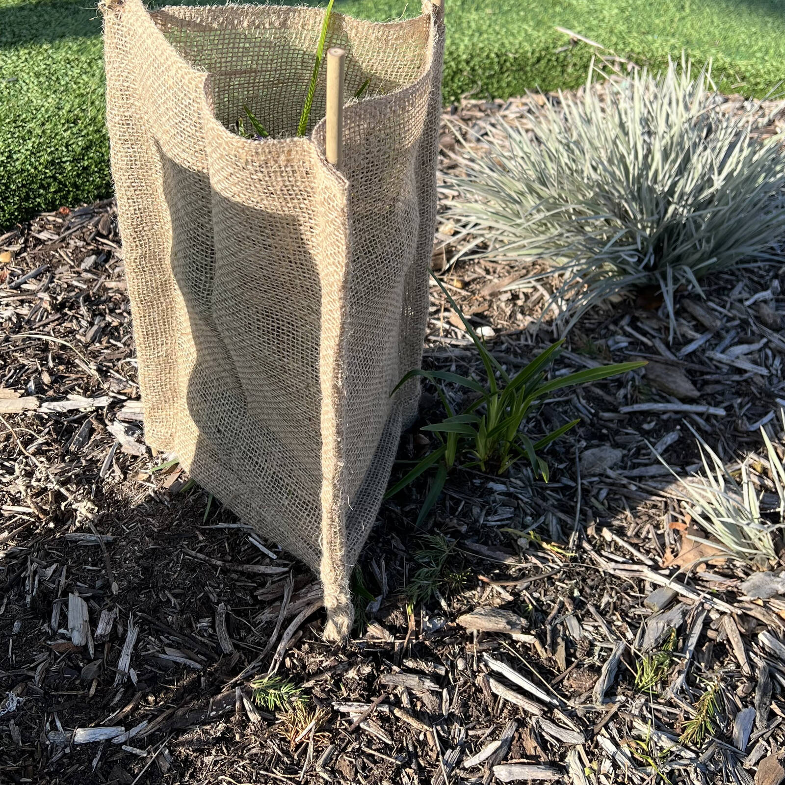 Pillar Natural Hessian Tree Guard Sleeve 30 x 45cm 3 Pack Breathable